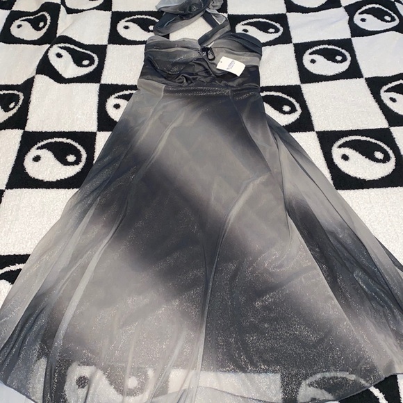 3/$30 NWT Elegant Silver Dress - Picture 6 of 10